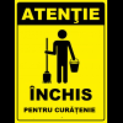 Placuta inchis pentru curatenie